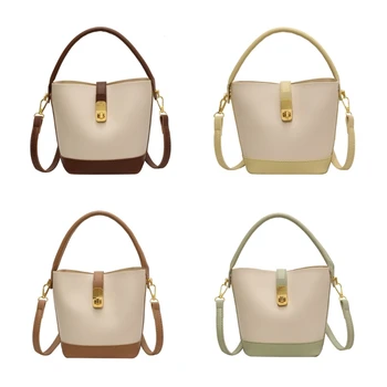 2023 Simple Fashion Bag Bucket Bags for Girl Women Large Capacity Crossbody Bag 066F