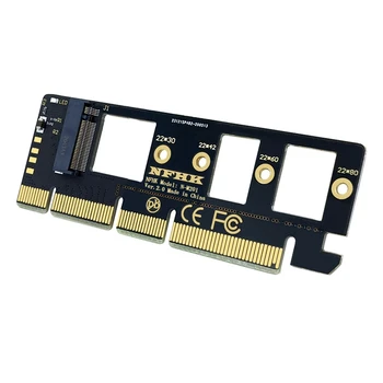 2X išplėtimo kortelė M.2 NVME SSD į PCIE 3.0 X16 / X8 / X4 darbalaukio SSD adapterio kortelės palaikymas 2230 2242 2260 2280 Dydis SSD