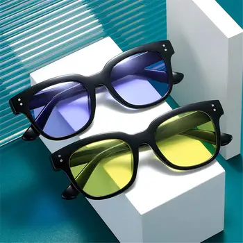 Fashion Accessories Square UV400 Korean Vyriški atspalviai Akiniai nuo saulės Akiniai Moteriški akiniai nuo saulės