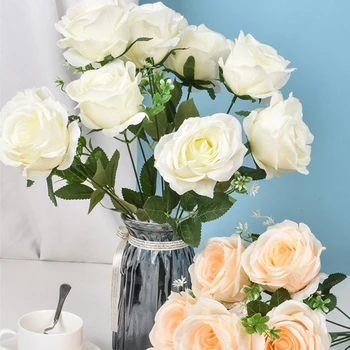 Rožių žiedas Dirbtinė rožė Valentino dienos dovana Amatas Rožė Išpažink savo meilę rožių vestuvėms Rožių gėlės
