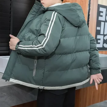 Žemyn Striukės vyrams su gobtuvu Parkas Šaltas vyras Paminkštintas paltas Žieminiai paminkštinti drabužiai Korėjiečių apžvalgos Daugelis išpardavimų viršutiniai drabužiai Atsitiktinis jaunimas