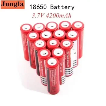 1-20 PCS 18650 baterija 3.7V 4200mAh įkraunama lijono baterija LED žibintuvėliui Žibintuvėlis Žibintuvėlis Batery litio baterija