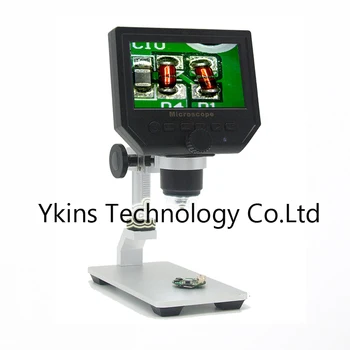 1-600x 3.6MP USB skaitmeninis elektroninis mikroskopas Nešiojamas 8 LED VGA mikroskopas su 4.3
