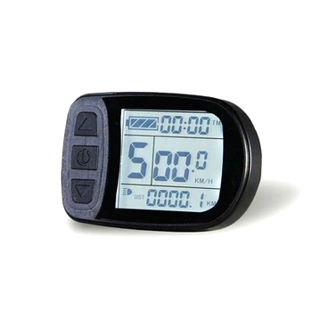 1 gabalinis dviračio LCD ekrano matuoklis su Quintessence KT-LCD5 LCD matuokliu / SM jungties ekranu, skirtas 24V 36V 48V