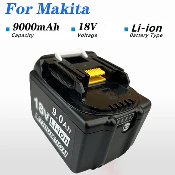 18V 6000mAh Pakaitinė baterija Makitai BL1830 BL1815 BL1860 BL1840 LXT BL1850 Ličio jonų įkraunamų įrankių baterija su įkrovikliu
