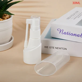 1PC 30ML mažas daugkartinis užpildomas tuščias plastikinis nosies buteliukas Sukimasis Rūko purškimo buteliukai Nosies farmacijos medicinos purkštuvas