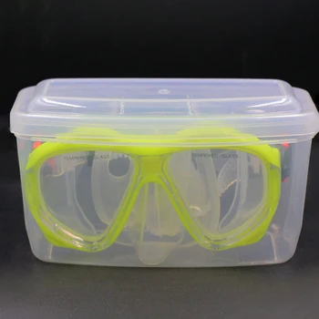1Pc Nardymo nardymo kaukė Laikymo dėžutė Dėklas Kietas plastikas Snorkeling Akiniai Maudymosi akiniai Apsauginis konteineris Skaidrus