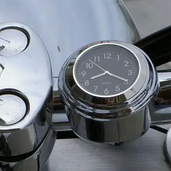 1Pcs Motociklo šviečiantis kvarcinis laikrodis Universalus dulkėms atsparus vandeniui dviračio vairo laikrodis