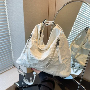 2023 m. vasaros moteriškas krepšys per petį minkštos odos prabangus įstrižainės krepšys Didelės talpos 