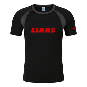 2023 naujas vyriškas vasaros CLAAS spausdinimas aštuonių spalvų trumpomis rankovėmis patogūs Harajuku medvilniniai sportiniai sportiniai laisvalaikio marškinėliai