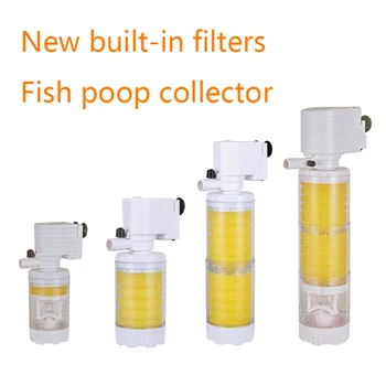 220V akvariumo žuvų rezervuaras įmontuotas filtras trys viename ciklo filtras aeracija be vandens keitimo įmontuotas ciklo siurblys išmatų surinkėjas