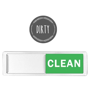 2PCS indaplovės magnetas švarus nešvarus ženklas užraktas keičiasi tik tada, kai jį stumiate nesibraižantys indai yra švarūs arba nešvarūs