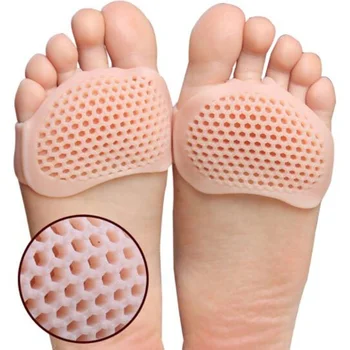 2PCS Silikoninės metatarsalinės pagalvėlės Pirštų separatorius Skausmą malšinantis pėdų įklotas Ortotika Pėdų masažo vidpadžiai Priekinės kojinės Pėdų priežiūros priemonės