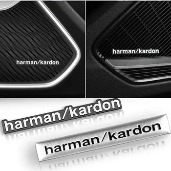 3D Aliuminio Harman/Kardon ženklelis Emblema Automobilio garso lipdukai Mercedes Benz AMG W204 W203 W212 W211 W124 W210 GLC W205 W211 W213