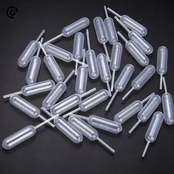 50Pcs Mini 4ml plastikinės išspaudžiamos perkėlimo pipetės Lašintuvas Vienkartinės pipetės Braškių keksiukų ledams