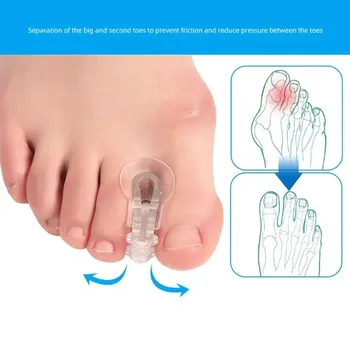 6Vnt Pirštų separatorius Minkšti silikoniniai pėdų pirštai Bunion reguliatorius Pirštų tiesintuvas Nykščio Valgus apsauga Skausmo malšinimo pėdų priežiūros priemonė