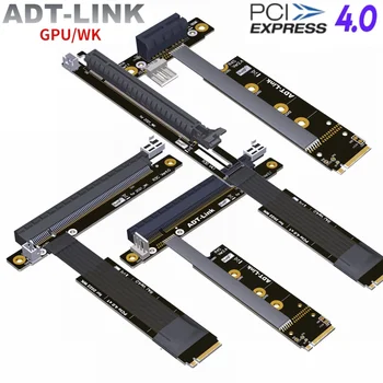 ADT Naujas GPU/WK M.2 NVMe į PCIe 4.0 3.0 x16 plėstuvo stovo adapteris Kasybos trumpiklio kabelis GTX RTX Rx grafikos vaizdo plokštė NVIDIA AMD