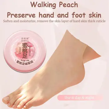 Anti-Drying Crack Feet Cream Peach Oil infuzuotas 15ml kremas įtrūkusiems kulnams, blogai odos taisymui, rankų ir kojų priežiūrai