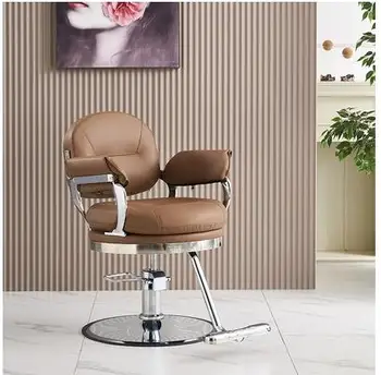 Aukščiausios klasės kirpyklos kirpyklos kėdė, kirpykla speciali kirpyklos kėdė, paprasta, pasukama, kėlimo, lyginimo ir dažymo kėdė,