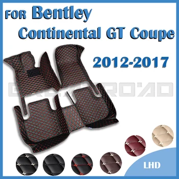 Automobiliniai grindų kilimėliai Bentley Continental GT Coupe 2012 2013 2014 2015 2016 2017 Auto Foot Pads Kiliminės dangos interjero aksesuarai