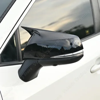 Automobilio galinio vaizdo veidrodžio dangtelio dangtelis, skirtas Toyota RAV4 XA50 XLE SE XSE Adventure Limited Hybrid 5th 2019-2022 Bodykits Gloss Black ABS
