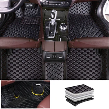 Automobilių grindų kilimėliai mėlyni Dodge Ram ProMaster 2seat 2014-2023 Custom automobilių kilimas su kišenėmis Salono aksesuarai Auto Kilimėliai