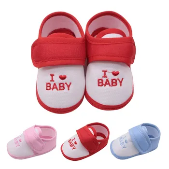 Baby Shoes Boy Girl Casual Anti-slip Sneaker Toddler Classic Letter Pattern Soft Bottom Shoe Infant Prewalker First Walkers For