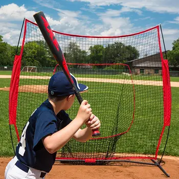 Beisbolo tinklai 7X7 Vidaus lauko beisbolo treniruočių tinklai Mušimo ir softbolo mušimo praktikos tinklai Nešiojamas atšokimo blokavimas