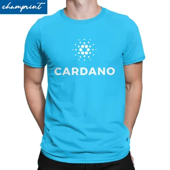Cardano Blockchain Marškinėliai Vyrai Moterys Nuostabūs marškinėliai O Kaklas Hodl ADA Kriptografinė moneta Kriptovaliutos trišakiai 4XL 5XL 6XL Drabužiai