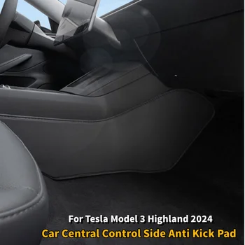 Central Control Side Anti Kick Pad for Tesla Model 3 Highland 2024 Automobilio salono apsauginiai kilimėliai Tesla Model 3 priedams