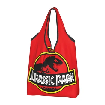Daugkartinio naudojimo Juros periodo parkai Apsipirkimo moterų krepšys Nešiojamas dinozaurų pasaulis Bakalėjos prekės Pirkėjų krepšiai