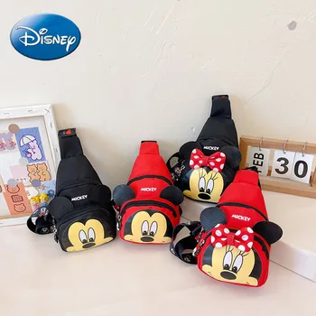 Disney 2023 Naujos mados Mikio animacinis filmas Vieno peties kryžminis krepšys berniukams ir mergaitėms Mielos mergaitės monetų kryžminis krepšys