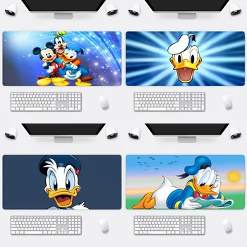 Disney animacinis filmas Donaldas Antis Pelės kilimėlis Office Didelis mažas pelė PC kompiuterinių žaidimų klaviatūra Guminis neslystančių pelių kilimėlis didelis