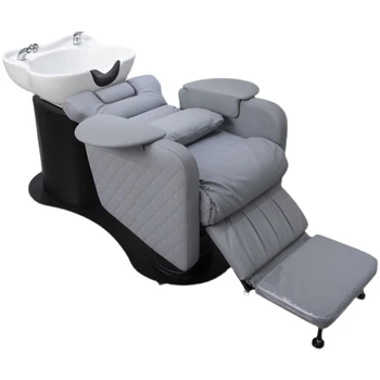 Elektrinis kėlimo šampūno kėdės plaukų sedanas Skirta pusiau gulinčiai keraminei gilaus baseino praplovimo lovai