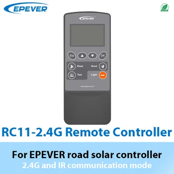EPEVER 2.4G nuotolinio valdymo pultas RC11 kelių saulės valdikliui 2.4G IR belaidžio ryšio režimas Vieno pagrindinio parametro nustatymas
