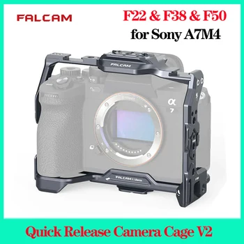Falcam F22 F38 F50 greito atpalaidavimo fotoaparato narvelis V2, skirtas Sony A7M4 2824A fotoaparato narvelio pagrindo aliuminio greito atleidimo laikiklis su šaltu batu