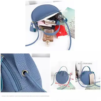 Fashion Women Handbag Small Round Circle Bag Girl Cute Shoulder Messenger Bag