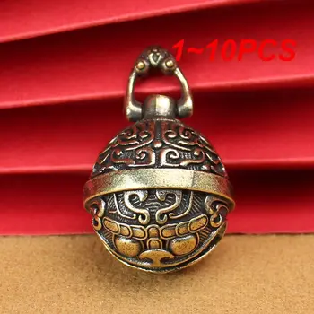 Feng Shui pakabukas Unikalaus dizaino amatai Bell Brass kūrybinės dovanos Sodo dekoravimas Taotie Bell pakabukas Rankų darbo Taotie