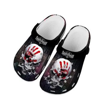 Five Finger Death Punch Home Clogs Custom Water Shoes Vyrai Moterys Paauglių batų sodas Klumpės Roko grupė Sandalai Paplūdimio skylės šlepetės