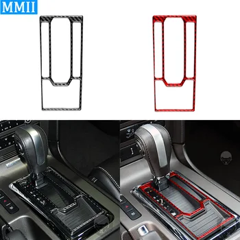 Ford Mustang Shelby 2009-2014 Real Carbon Fiber Auto Interior Gear Shift Control Frame Apdailos dangtelio apdailos lipdukas