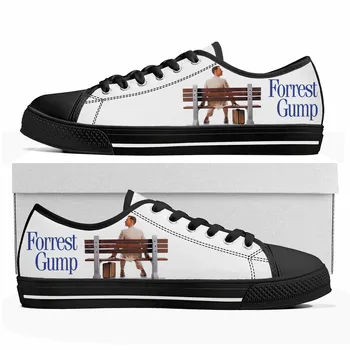 Forrest Gump Filmas Tom Hanks Low Top Sneakers Mens Womens Teenager Canvas Sneaker Casual Custom Made Shoes Customize DIY Shoe