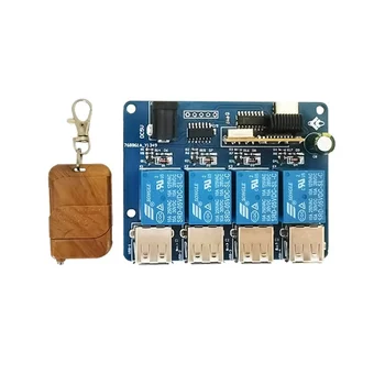 Galios išplėtimo modulis 433 Nuotolinio valdymo pultas 5V maitinimo šaltinis 4 krypčių USB paskirstymo plokštės maitinimo mazgas