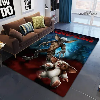 Gremlins animacinis filmas spausdintas kilimas vaikų žaidimas kilimas svetainė miegamasis gražus kilimas neslystantis durų kilimėlis fotografijos rekvizitai