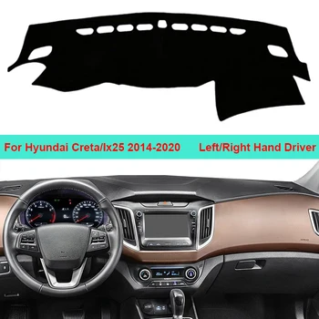 Hyundai Creta Ix25 2014 2015 2016 2017 2018 2019 2020 LHD RHD automobilio automatinio prietaisų skydelio dangtelio kilimas Cape Dashmat apsaugos padas