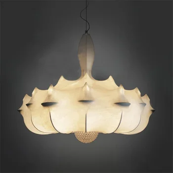itališki LED pakabinami šviestuvai svetainės lempai Modernus vilos miegamasis šilkinis miegamasis Svetainės apdaila