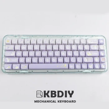 KBDiy 135 Keys/Set MOA Profile Rabbit Stars Theme Keycaps [mechaninei klaviatūrai MAC PBT Keycap for GMK67 K500 61/64/67/87/98