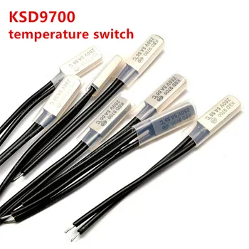 KSD9700 5A 250V 45C 55C 75C 80C 85C 90C 95C 100C 155C laipsnis Celsijaus NO NC termostato šiluminės apsaugos saugikliai Temperatūros jungiklis