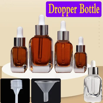 Kvepalų lašintuvo buteliukai Nešiojami daugkartinio užpildymo eterinių aliejų talpyklos papildymo stiklo kelionių kosmetikos klasifikavimo įrankiai