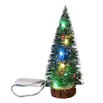 LED eglutė 15/20/30/40CM Stalviršis Mini eglutė Naktinis apšvietimas Dekoravimas Dirbtinis Kalėdų eglutės dekoravimas Naujųjų metų dovana