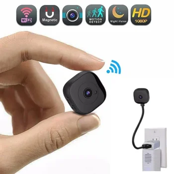 Mini Wifi kamera HD 1080P infraraudonųjų spindulių naktinė versija Mikro kameros nuotolinio valdymo pultas Judesio jutiklio aptikimo kameros vaizdo registratorius